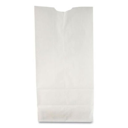 Picture of Grocery Paper Bags, 30 lbs Capacity, #2, 4.31"w x 2.44"d x 7.88"h, White, 500 BagsBAG-GW2500