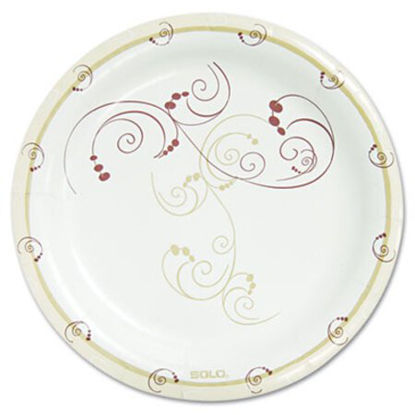 Picture of Symphony Paper Dinnerware, Mediumweight Plate, 8.5" dia, Tan, 125/PackSCC-MP9RJ8001PK
