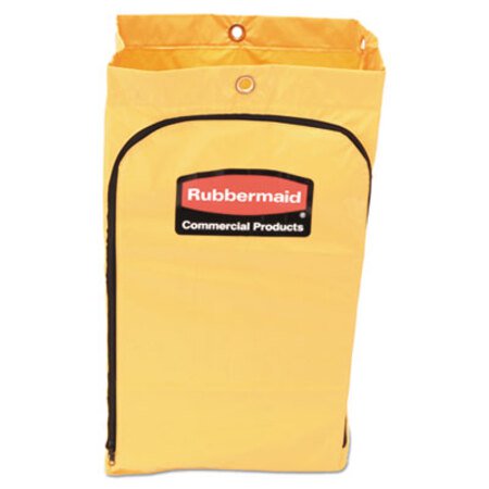 Picture of Zippered Vinyl Cleaning Cart Bag, 24 gal, , 17.25" x 30.5", YellowRCP-1966719