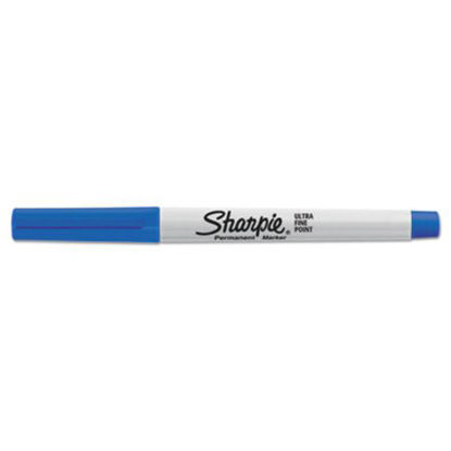 Picture of Ultra Fine Tip Permanent Marker, Extra-Fine Needle Tip, Blue, DozenSAN-37003