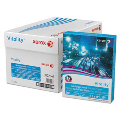 Picture of Vitality Multipurpose Print Paper, 92 Bright, 20 lb, 8.5 x 11, White, 500 Sheets/Ream, 10 Reams/CartonXER-3R02047