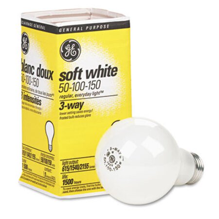 Picture of Incandescent Soft White 3-Way A21 Light Bulb, 50/100/150 WGEL-97494