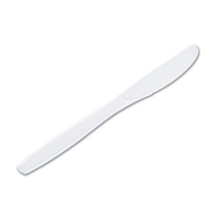 Picture of Plastic Cutlery, Heavyweight Knives, White, 1,000/CartonDXE-KH217