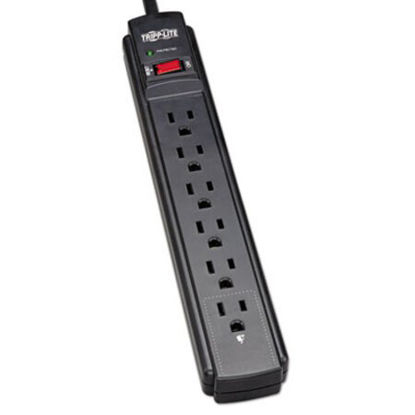 Picture of Protect It! Surge Protector, 6 Outlets, 6 ft Cord, 790 Joules, BlackTRP-TLP606B