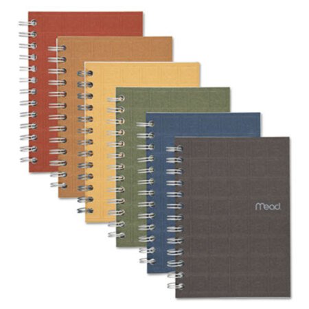 Picture of Recycled Notebook, 1 Subject, Medium/College Rule, Assorted Color Covers, 7 x 5, 80 SheetsMEA-45186