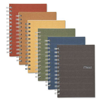 Picture of Recycled Notebook, 1 Subject, Medium/College Rule, Assorted Color Covers, 7 x 5, 80 SheetsMEA-45186