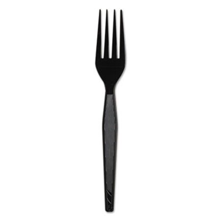 Picture of Plastic Cutlery, Heavyweight Forks, Black, 1,000/CartonDXE-FH517