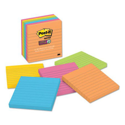 Picture of Pads in Rio de Janeiro Colors, Lined, 4 x 4, 90-Sheet Pads, 6/PackMMM-6756SSUC