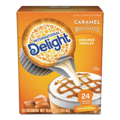 Picture of Flavored Liquid Non-Dairy Coffee Creamer, Caramel Macchiato, Mini Cups, 24/BoxITD-101766