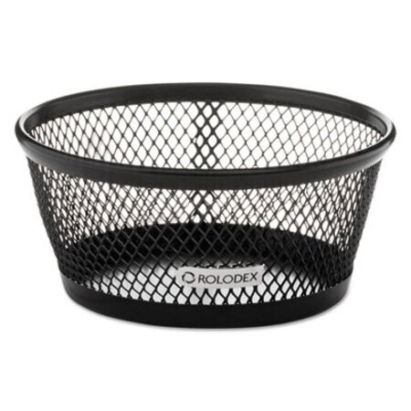 Picture of Jumbo Nestable Paper Clip Dish, Wire Mesh, 4 3/8" Diameter x 2" , BlackROL-62562