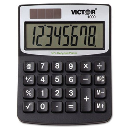 Picture of 1000 Minidesk Calculator, Solar/Battery, 8-Digit LCDVCT-1000