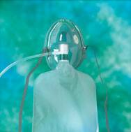 Picture of NonRebreather Oxygen Mask Elongated Style Pediatric Adjustable Head Strap / Nose Clip1058