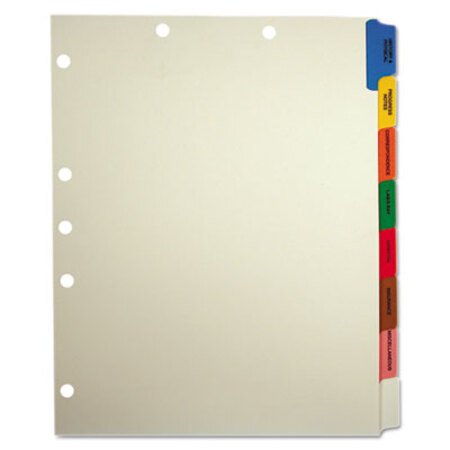Picture of Side Tab Medical Chart Divider Sets, 8-Tab, Assorted Medical, 11 x 9, Manila, 40 SetsTAB-54505