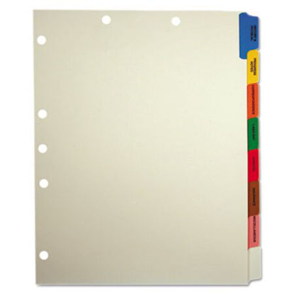 Picture of Side Tab Medical Chart Divider Sets, 8-Tab, Assorted Medical, 11 x 9, Manila, 40 SetsTAB-54505