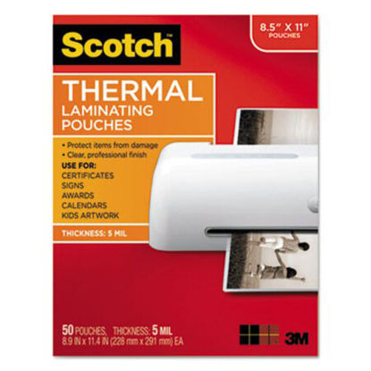 Picture of Laminating Pouches, 5 mil, 9" x 11.5", Gloss Clear, 50/PackMMM-TP585450