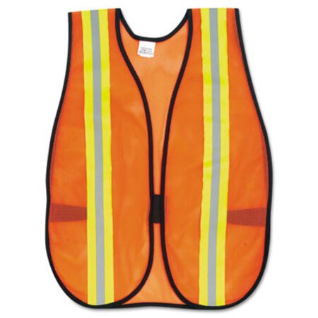 Picture of Orange Safety Vest, 2 in. Reflective Strips, Polyester, Side Straps, One SizeCRW-V201R