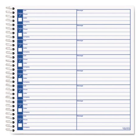 Picture of Voice Message Log Books, 8 1/2 x 8 1/4, 800-Message BookTOP-4416