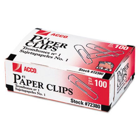 Picture of Paper Clips, Medium (No. 1), Silver, 1,000/PackACC-72380