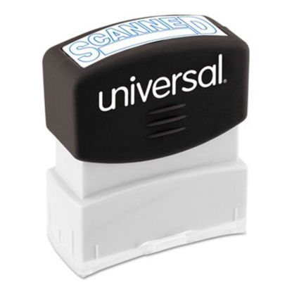 Picture of Message Stamp, SCANNED, Pre-Inked One-Color, BlueUNV-10157