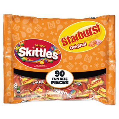 Picture of Skittles/Starburst Fun Size, Variety, Individually WrappedSKT-34777