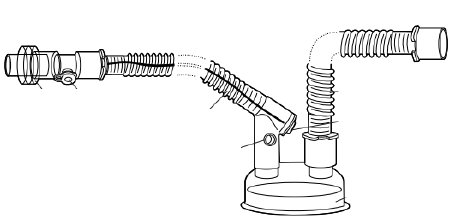 Picture of Respironics® Ventilator Circuit Pediatric Without Bag Single Patient Use Passive Circuit1073225