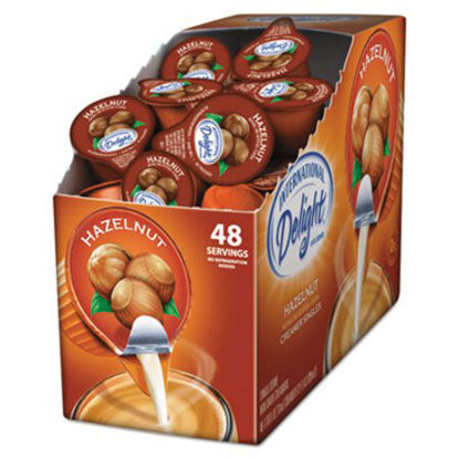 Picture of Flavored Liquid Non-Dairy Coffee Creamer, Hazelnut, 0.4375 oz Cup, 48/BoxITD-02283