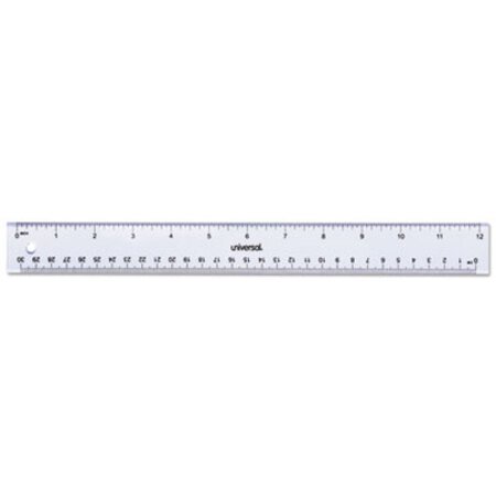 Picture of Clear Plastic Ruler, Standard/Metric, 12"UNV-59022