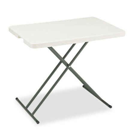 Picture of IndestrucTable Classic Personal Folding Table, 30 x 20 x 25 to 28 High, PlatinumICE-65490