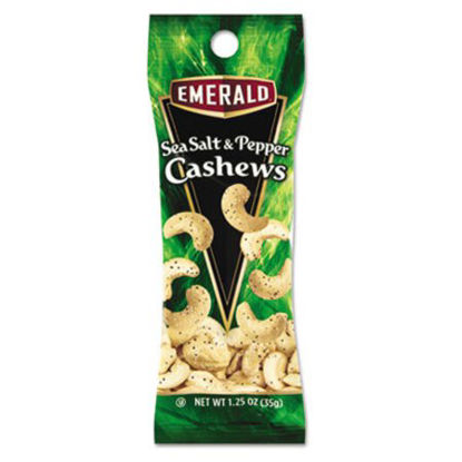 Picture of Sea Salt and Pepper Cashews, 1.25 oz Tube Package, 12/BoxDFD-93817
