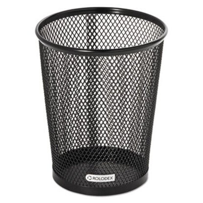 Picture of Nestable Jumbo Wire Mesh Pencil Cup, 4 3/8 dia. x 5 2/5, BlackROL-62557