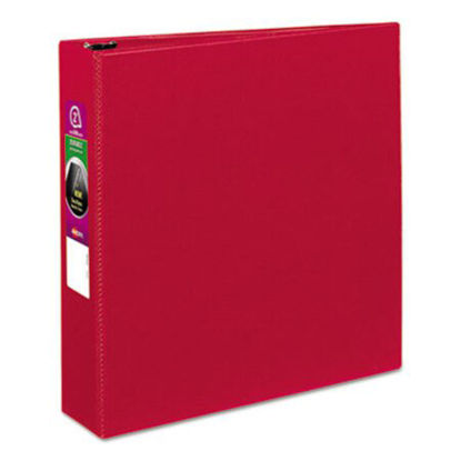 Picture of Durable Non-View Binder with DuraHinge and Slant Rings, 3 Rings, 2" Capacity, 11 x 8.5, RedAVE-27203