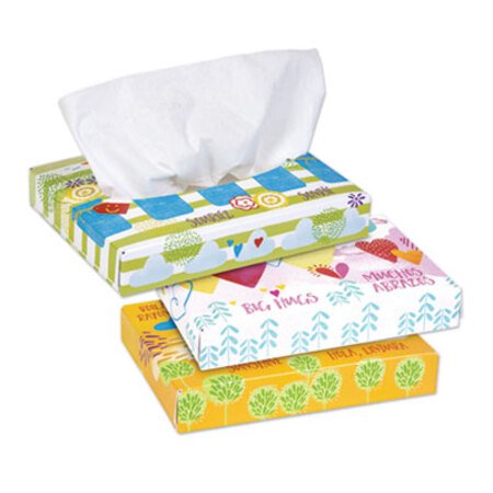 Picture of White Facial Tissue Junior Pack, 2-Ply, 40 Sheets/Box, 80 Boxes/CartonKCC-21195