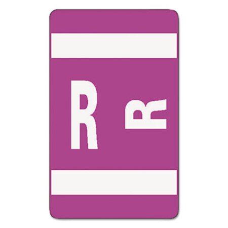 Picture of AlphaZ Color-Coded Second Letter Alphabetical Labels, R, 1 x 1.63, Purple, 10/Sheet, 10 Sheets/PackSMD-67188