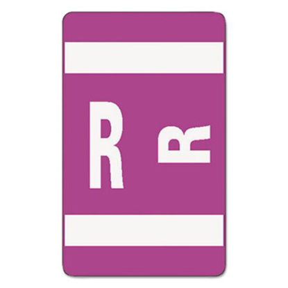 Picture of AlphaZ Color-Coded Second Letter Alphabetical Labels, R, 1 x 1.63, Purple, 10/Sheet, 10 Sheets/PackSMD-67188