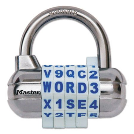 Picture of Password Plus Combination Lock, Hardened Steel Shackle, 2 1/2" Wide, SilverMLK-1534D