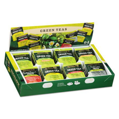 Picture of Green Tea Assortment, Individually Wrapped, Eight Flavors, 64 Tea Bags/BoxBTC-30568
