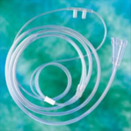 Picture of ETCO2 Nasal Sampling Cannula with O2 Delivery Dual Port Delivery Hudson RCI® Adult Straight Prong / NonFlared Tip1850