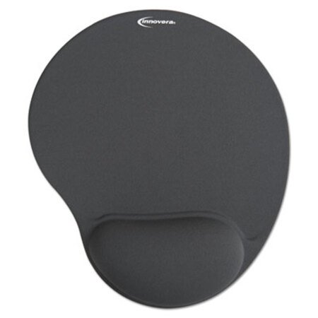 Picture of Mouse Pad w/Gel Wrist Pad, Nonskid Base, 10-3/8 x 8-7/8, GrayIVR-50449