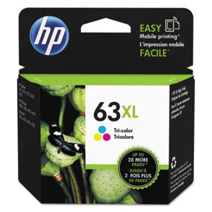 Picture of HP 63XL, (F6U63AN) High-Yield Tri-Color Original Ink CartridgeHEW-F6U63AN