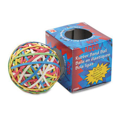 Picture of Rubber Band Ball, 3.25" Diameter, Size 34, Assorted Gauges, Assorted Colors, 270/PackACC-72155