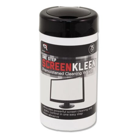 Picture of OneStep CRT Screen Cleaner Wet Wipes, Cloth, 5 1/4 x 5 3/4, 75/TubREA-RR1409