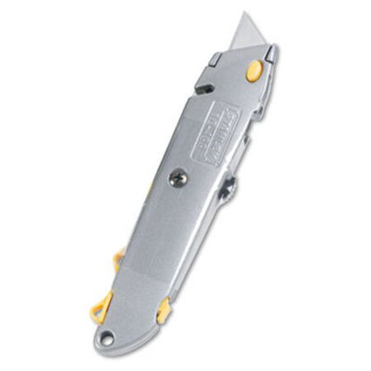 Picture of Quick-Change Utility Knife with Retractable Blade and Twine Cutter, GrayBOS-10499