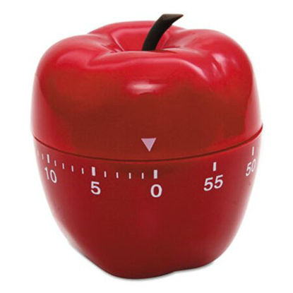 Picture of Shaped Timer, 4" dia., Red AppleBAU-77042
