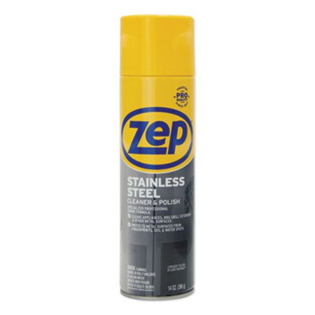 Picture of Stainless Steel Polish, 14 oz Aerosol SprayZPE-ZUSSTL14EA