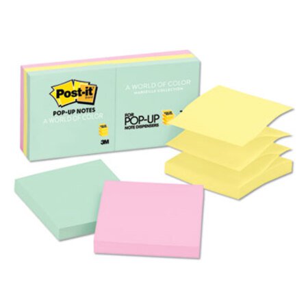 Picture of Original Pop-up Refill, 3 x 3, Assorted Marseille Colors, 100-Sheet, 6/PackMMM-R330AP