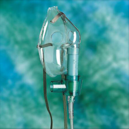 Picture of Air Entrainment Mask MULTI-VENT® Elongated Style Adult One Size Fits Most Adjustable Head Strap / Nose Clip1088