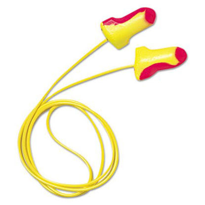 Picture of LL-30 Laser Lite Single-Use Earplugs, Corded, 32NRR, Magenta/Yellow, 100 PairsHOW-LL30