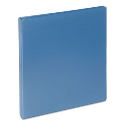 Picture of Deluxe Round Ring View Binder, 3 Rings, 1" Capacity, 11 x 8.5, Light BlueUNV-20713