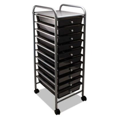 Picture of Portable Drawer Organizer, 13w x 15.38d x 37.75h, Smoke/Matte GrayAVT-34007