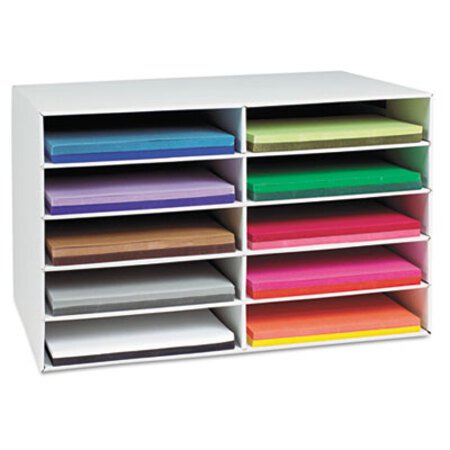 Picture of Classroom Construction Paper Storage, 10 Slots, 26 7/8 x 16 7/8 x 18 1/2PAC-001316